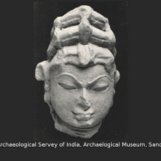 Red sand stone fragment female ?Head